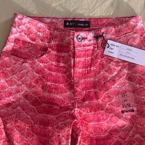 Red fish pants